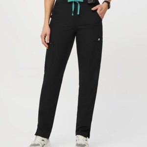NWT Figs High Waisted Yola™ FREEx™ Skinny Scrub Pants Black